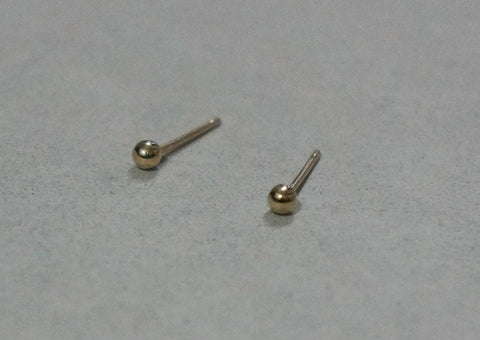 10K Solid Gold Tiny Ball 2.5mm - TGE002