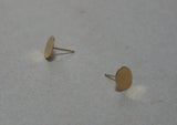 10K Solid Gold Tiny Big Circle stud earrings,8mm, 10k real Gold TGE001-8
