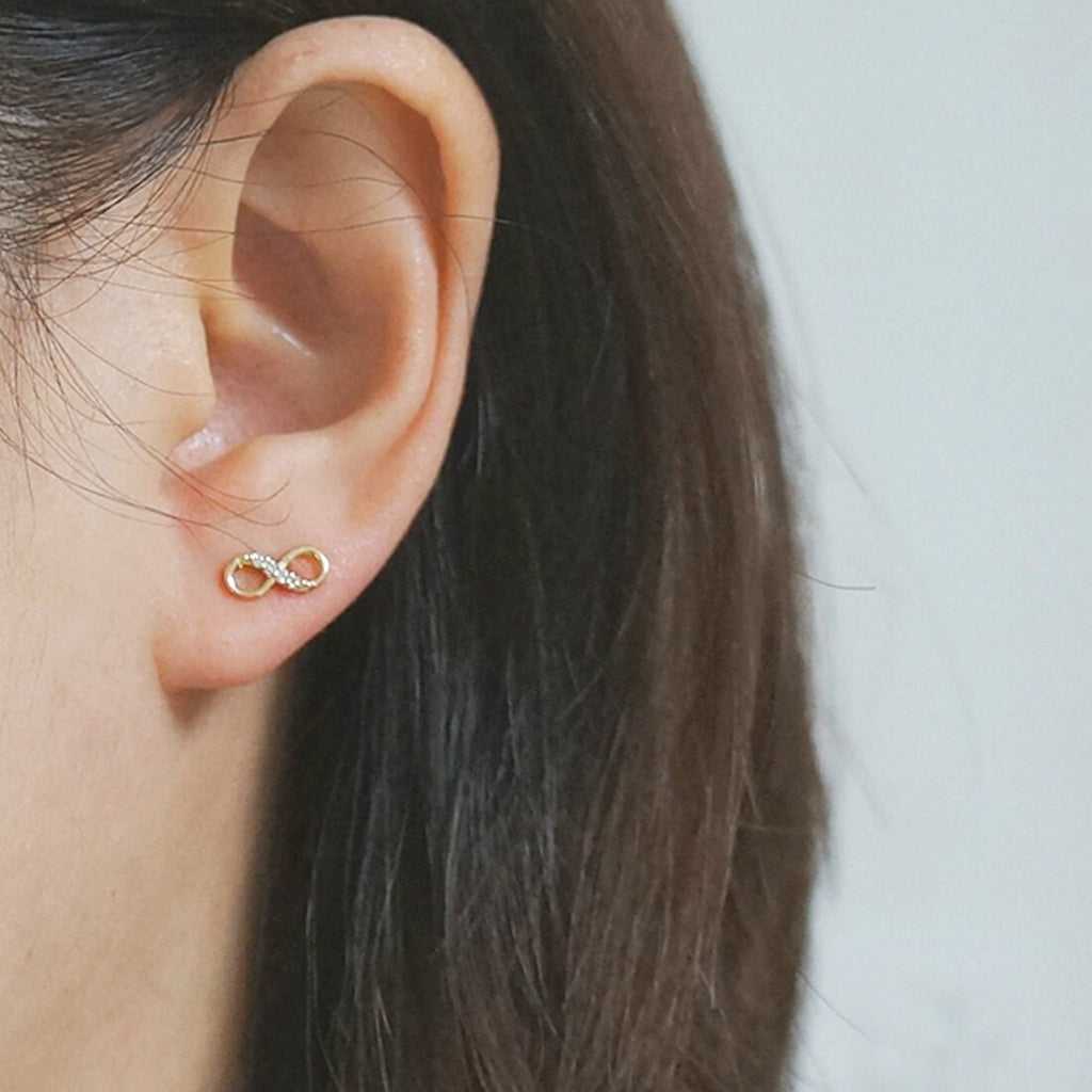 14k Infinity Earrings – Doradus Store Jewels