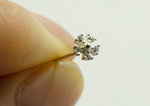 925 Sterling Silver, Mini CZ Studs Flower, Snow Flake Earrings - TSE004