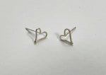 925 Sterling Silver  Heart Stud Earring - TSE012