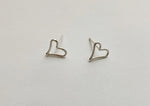 925 Sterling Silver  Heart Stud Earring - TSE012