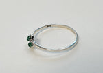 925 Sterling Silver Malachite Ring, Silver Malachite Ring (US 6.20 / 16.66mm) - TSR205