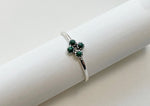 925 Sterling Silver Malachite Ring, Silver Malachite Ring (US 6.20 / 16.66mm) - TSR205