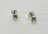 925 Sterling Silver Earrings, Tiny Flower Earrings