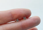 925 Sterling Silver Earrings, Tiny Flower Earrings