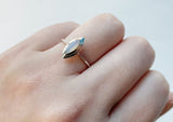 925 Sterling Silver Ethiopia Opal Ring, Silver Oval Ring - TSR203