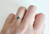 925 Sterling Silver Malachite Ring, Silver Malachite Ring (US 6.20 / 16.66mm) - TSR205