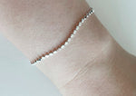 925 Sterling Silver Bracelet, Silver Bracelet with Ball