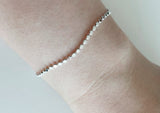 925 Sterling Silver Bracelet, Silver Bracelet with Ball