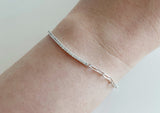 925 Sterling Silver Bracelet, Silver Bracelet with Ball