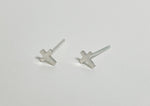 925 Sterling Silver, Tiny Cross, Little Cross, Small Cross Studs