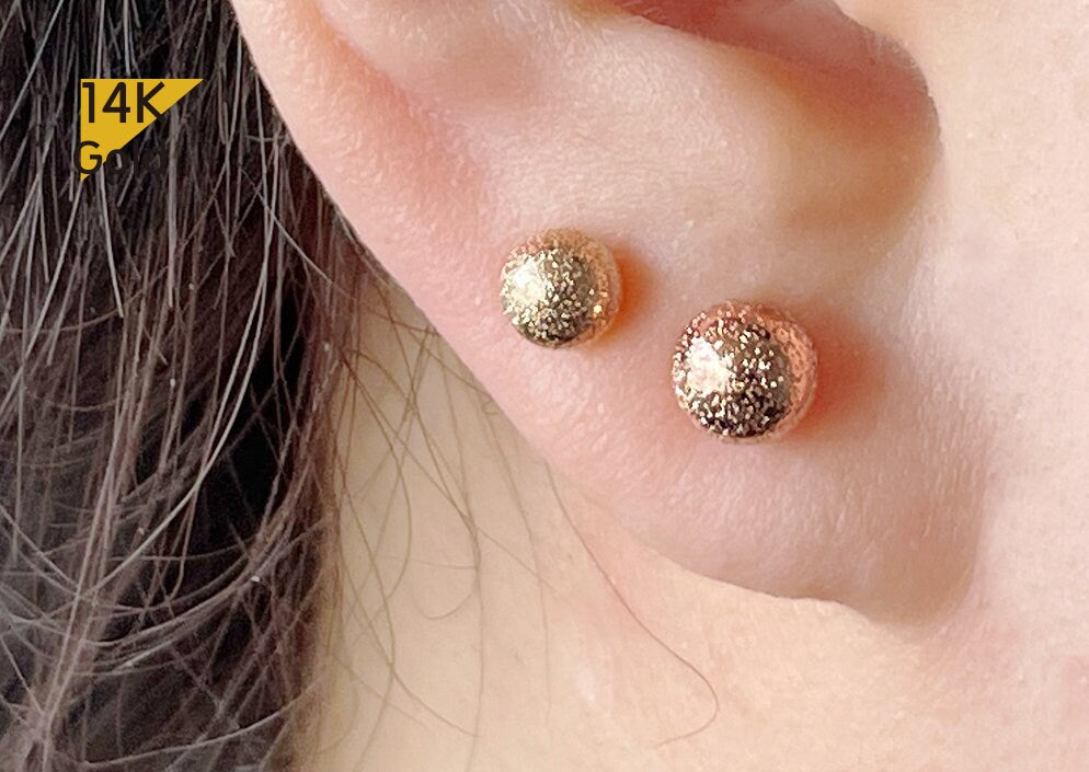 Paialco 1/20 14K Gold Filled Earring Backs 5MM Rose Gold Plated