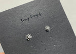 925 Sterling Silver Tiny Daisy Stud Earrings