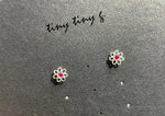 925 Sterling Silver Tiny Daisy Stud Earrings