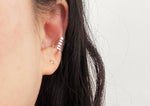 925 Sterling Silver 3Lines, 5 Lines ear cuff Earring