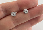 925 Sterling Silver, Silver Wedding Earrings, Cubic Zirconia Earrings, Crystal Jewelry