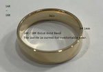 14K, 18K Gold Band Ring, Width 3mm,4mm,5mm,6mm,7mm,8mm, 14K Gold Stone Band Ring