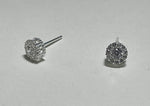 925 Sterling Silver, Silver Wedding Earrings, Cubic Zirconia Earrings, Crystal Jewelry