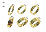 14K, 18K Gold Band Ring, Width 3mm,4mm,5mm,6mm,7mm,8mm, 14K Gold Stone Band Ring